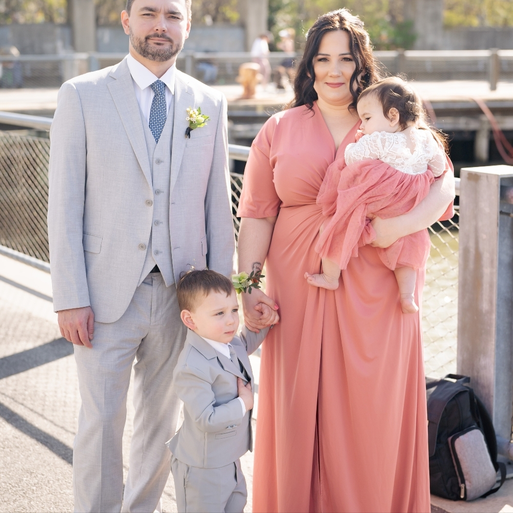 Pink bridesmaid dress